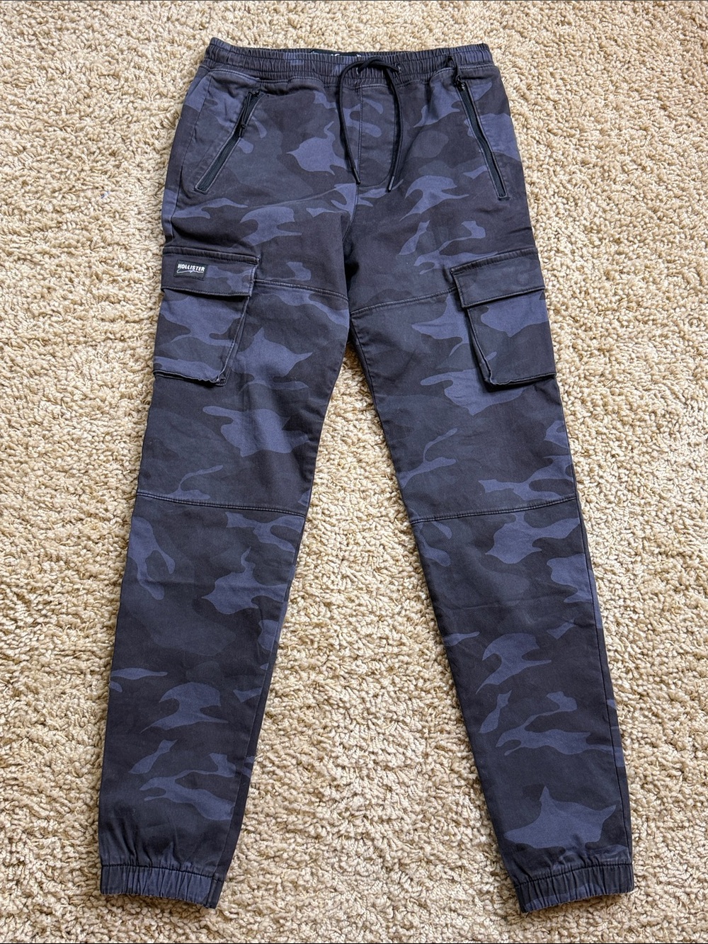Hollister Men's Skinny Jogger Advanced Stretch Cargo Pants XST Extra Small Tall